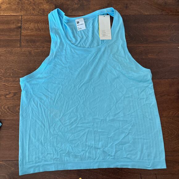 All In Motion Women's XS Athletic Racerback Tank Top Blue Seamless NEW - Picture 1 of 12